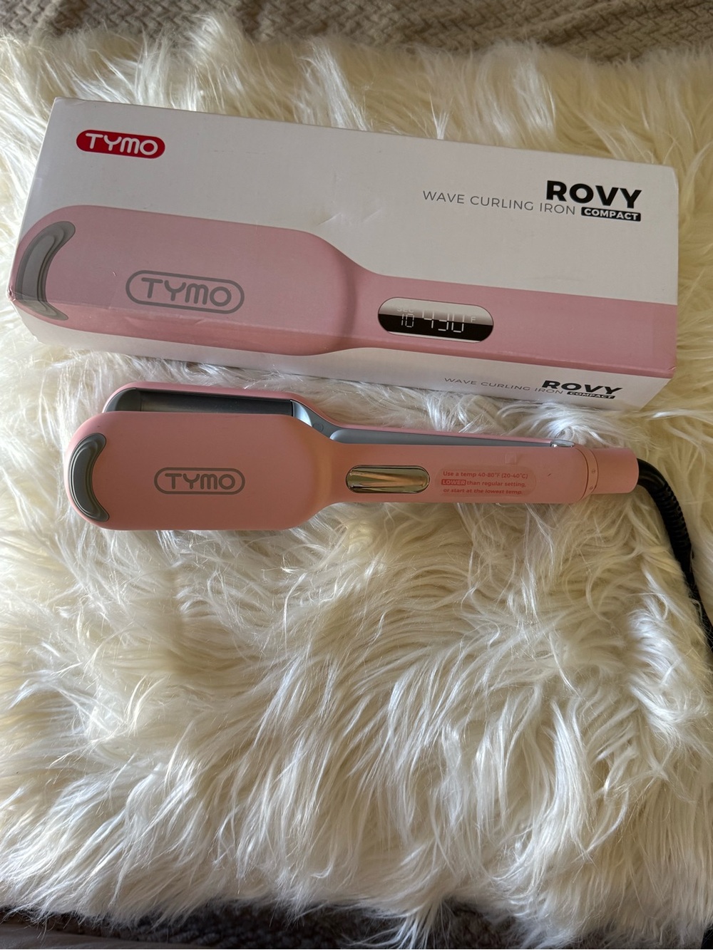 Tymo Rovy Compact Wave Curling Iron - Pink